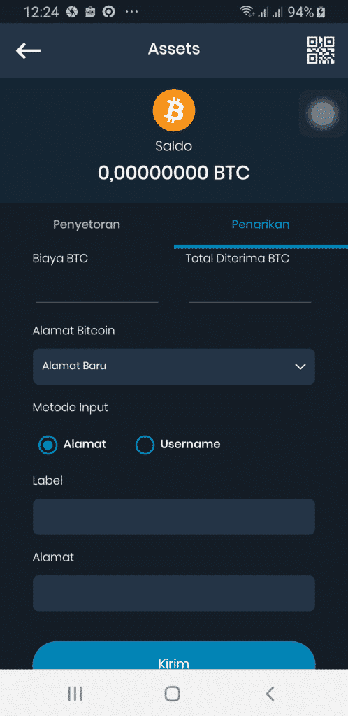 Deposit Indodax Jual Beli Trading Investasi Bitcoin Crypto