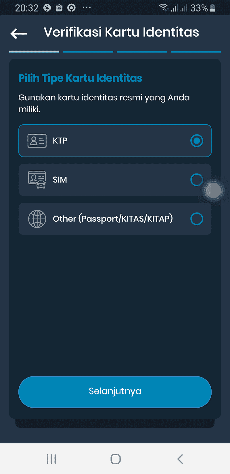 Verifikasi KTP Indodax Jual Beli Trading Investasi Bitcoin Crypto