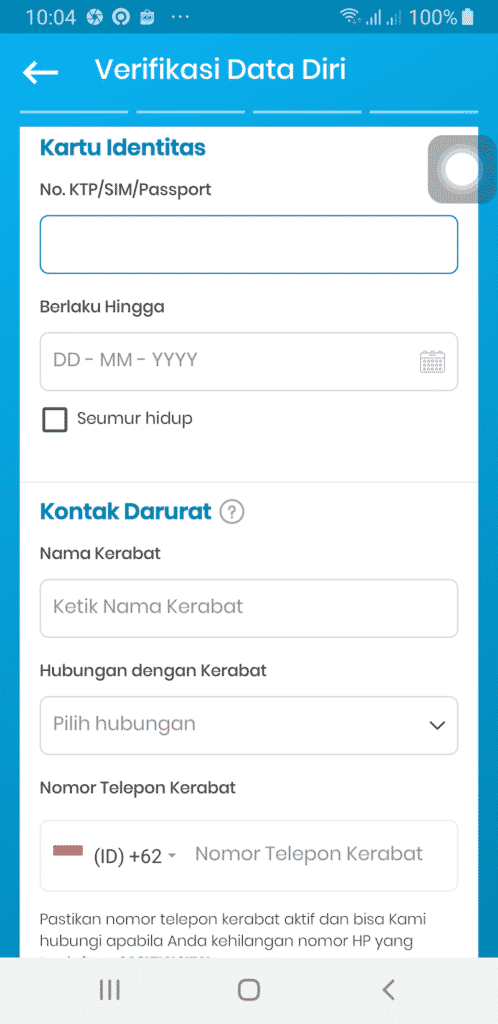 Isi Data Diri Indodax Jual Beli Trading Investasi Bitcoin Crypto