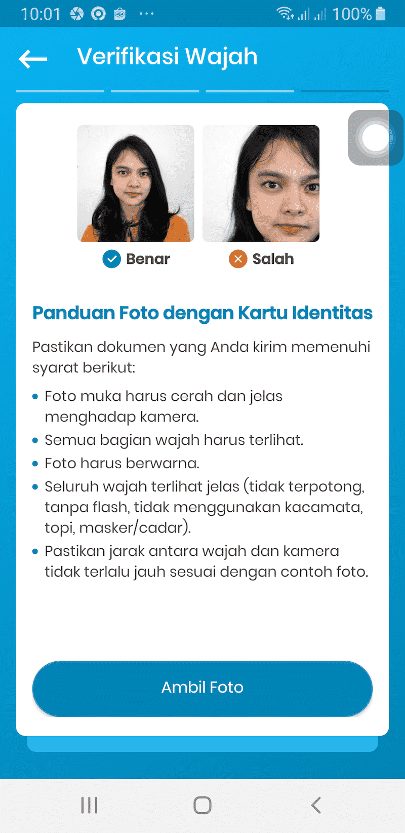 Foto KYC Verifikasi Indodax Jual Beli Trading Investasi Bitcoin Crypto