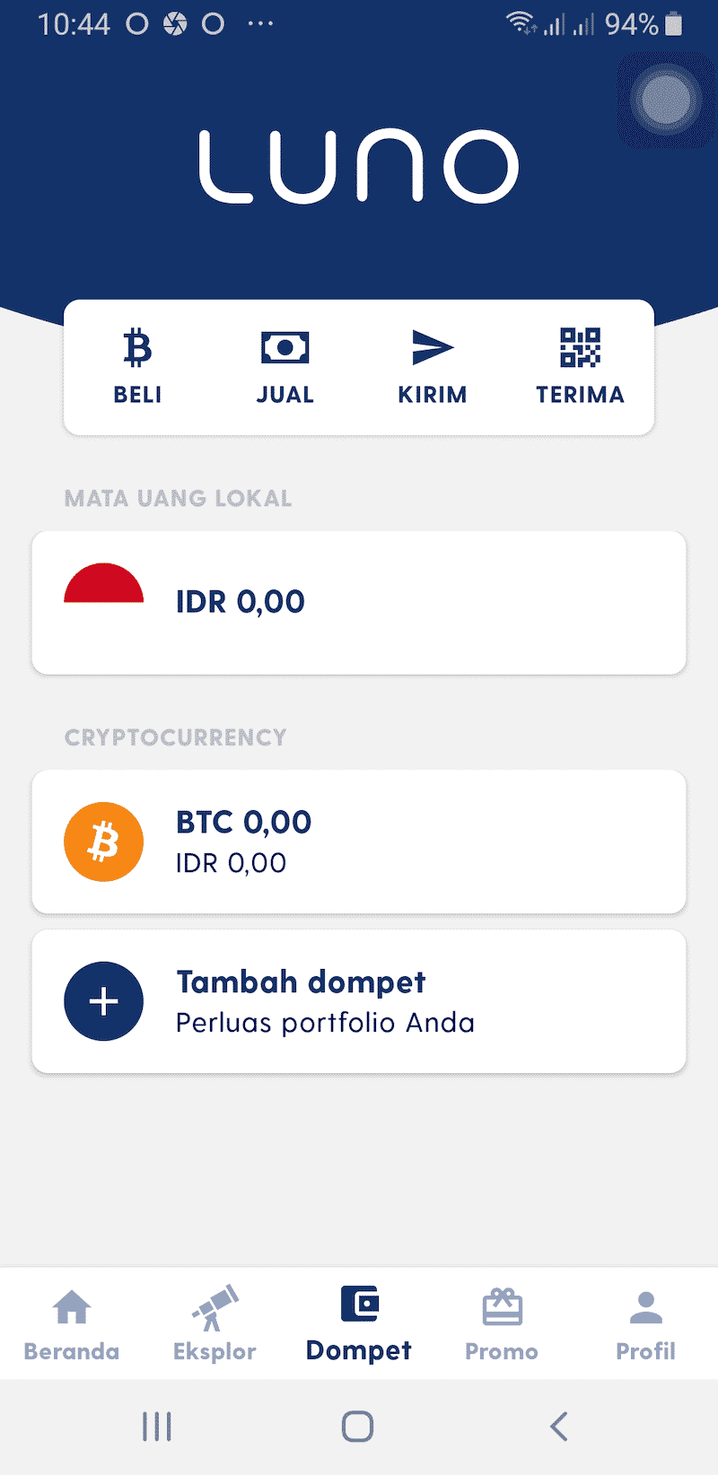 Fitur Aplikasi Luno Jual Beli Bitcoin Kripto