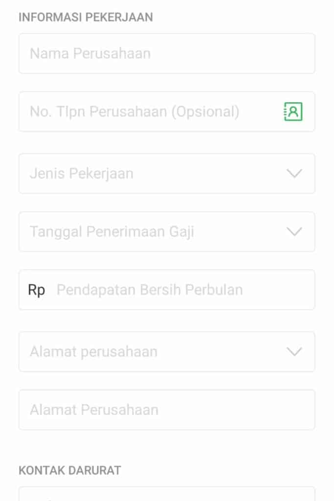 Data Pekerjaan AdaKami Pinjaman Online Izin OJK