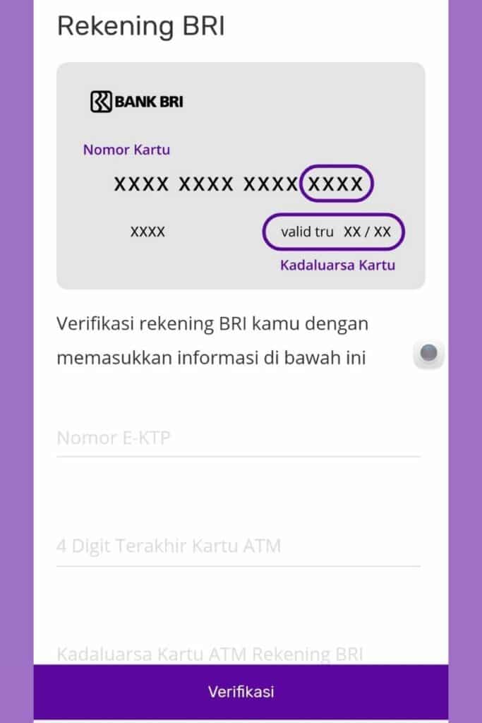 Rekening Aplikasi BRI Ceria Online Pinjaman