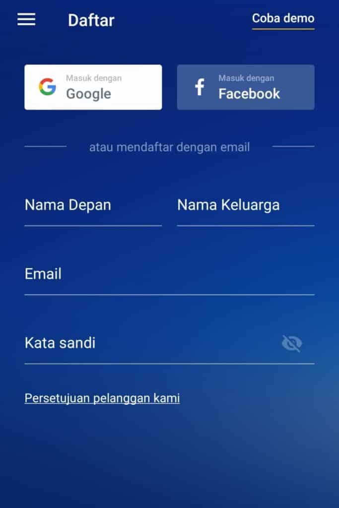 Buka Akun Aplikasi OctaFx Broker Forex