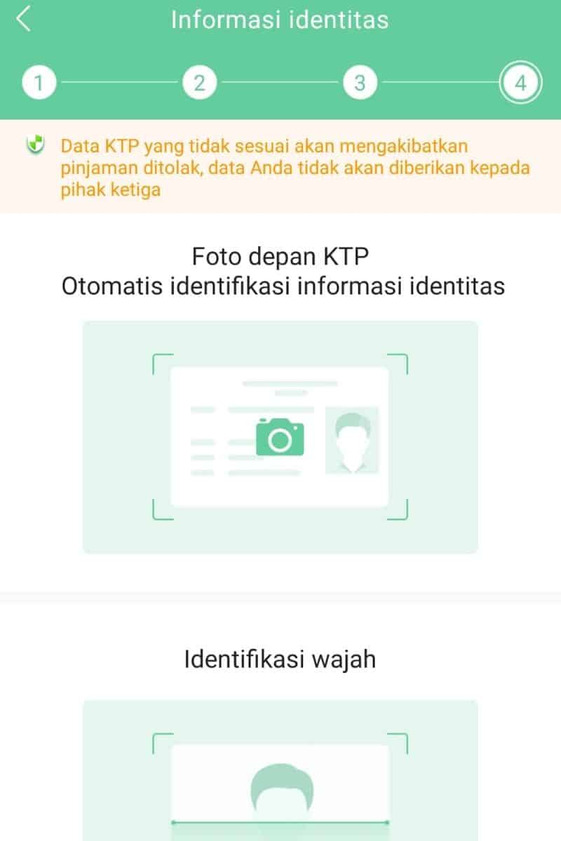 KTP & Foto Selfie Aplikasi Pinjaman Go