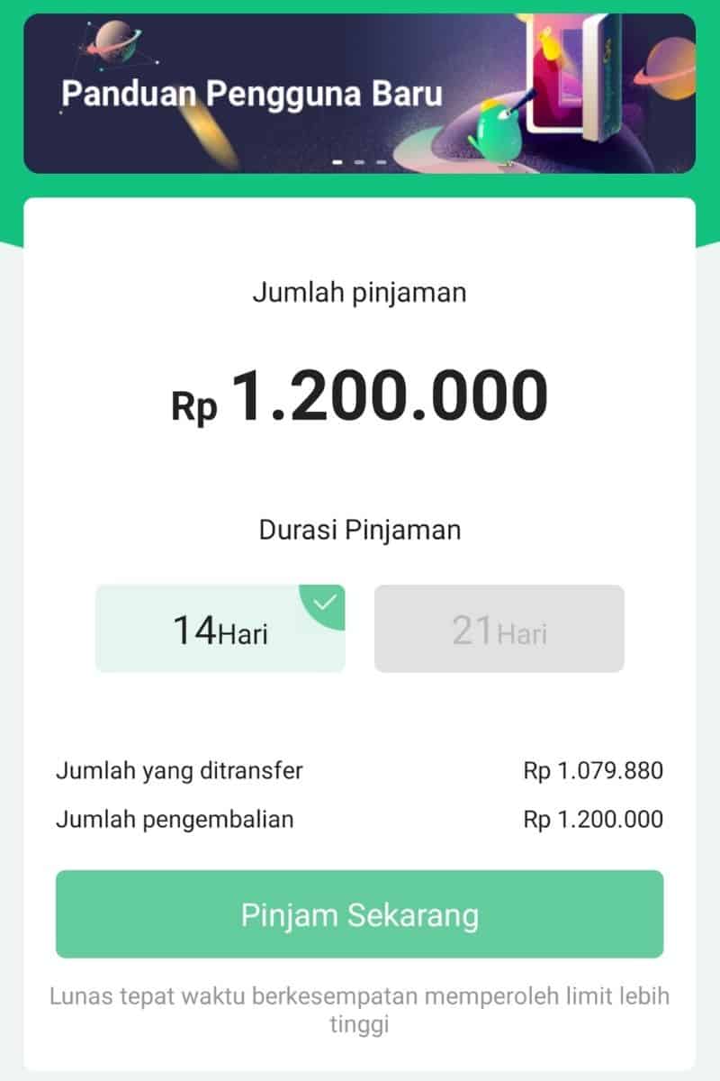 Plafon Kredit Disetujui Aplikasi Pinjaman Go