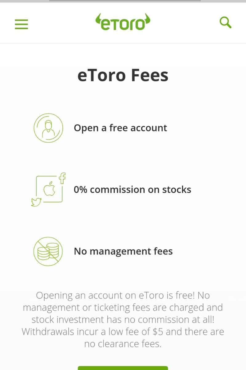 Fee Rendah Aplikasi eToro Internasional ETF