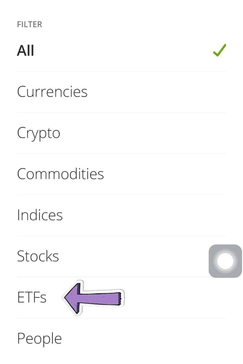 Trading Aplikasi eToro Internasional ETF