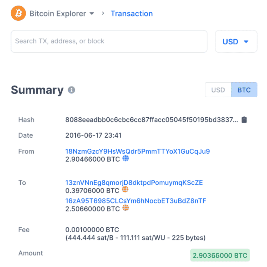 Transparansi Transaksi Bitcoin