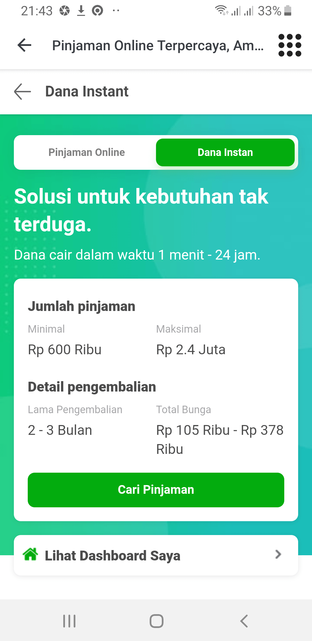Dana Instan Cara Kredit di Tokopedia