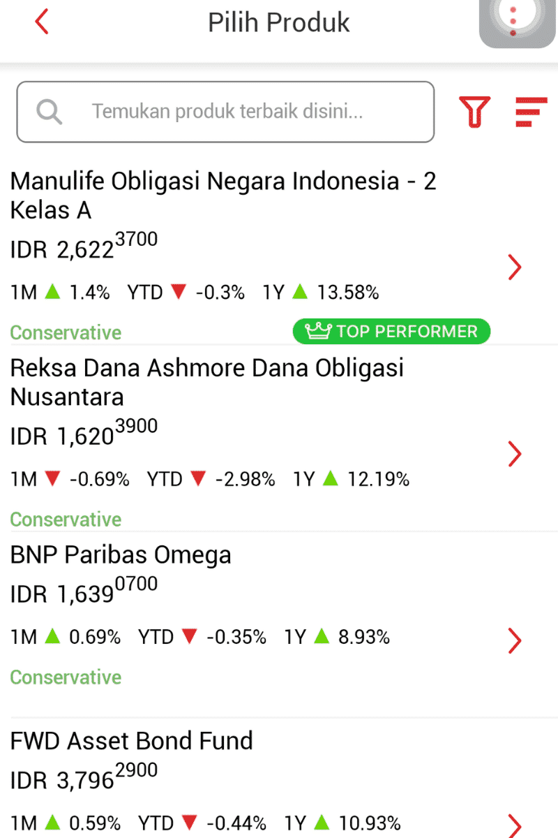 Reksadana OctoClicks Pilih Produk