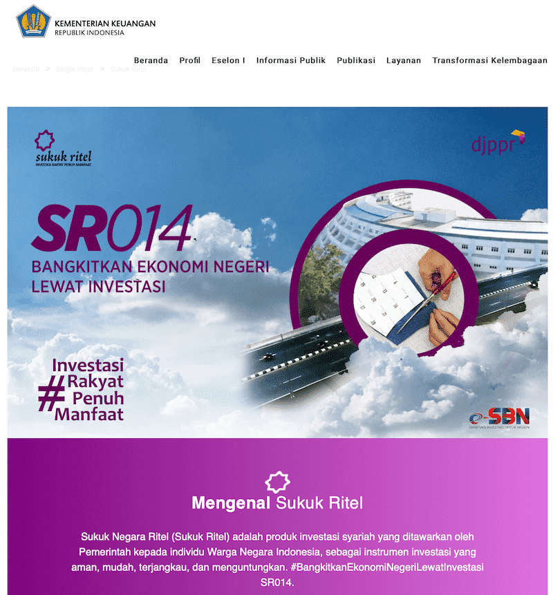 SUKUK Obligasi Syariah Pemerintah