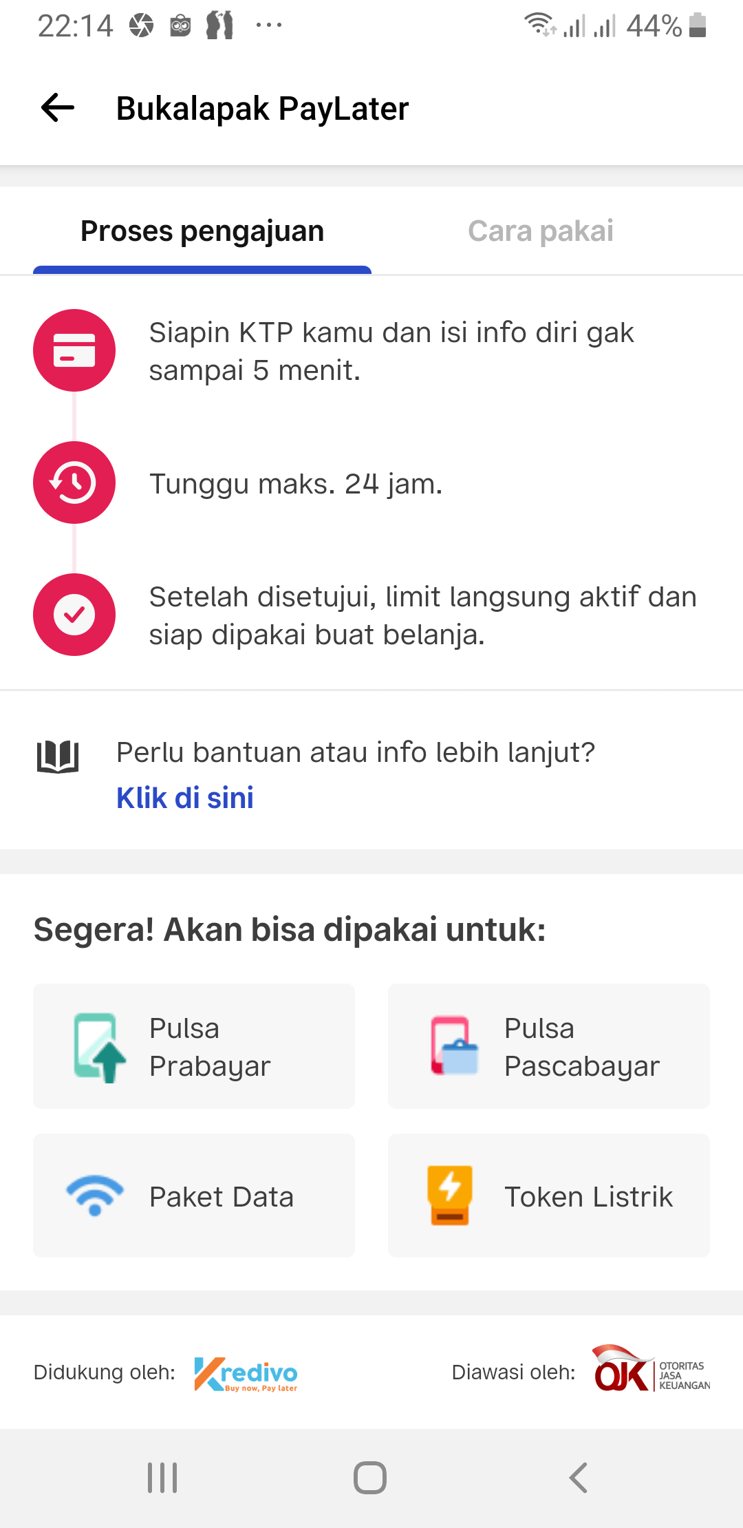 Pengajuan Bukalapak PayLater