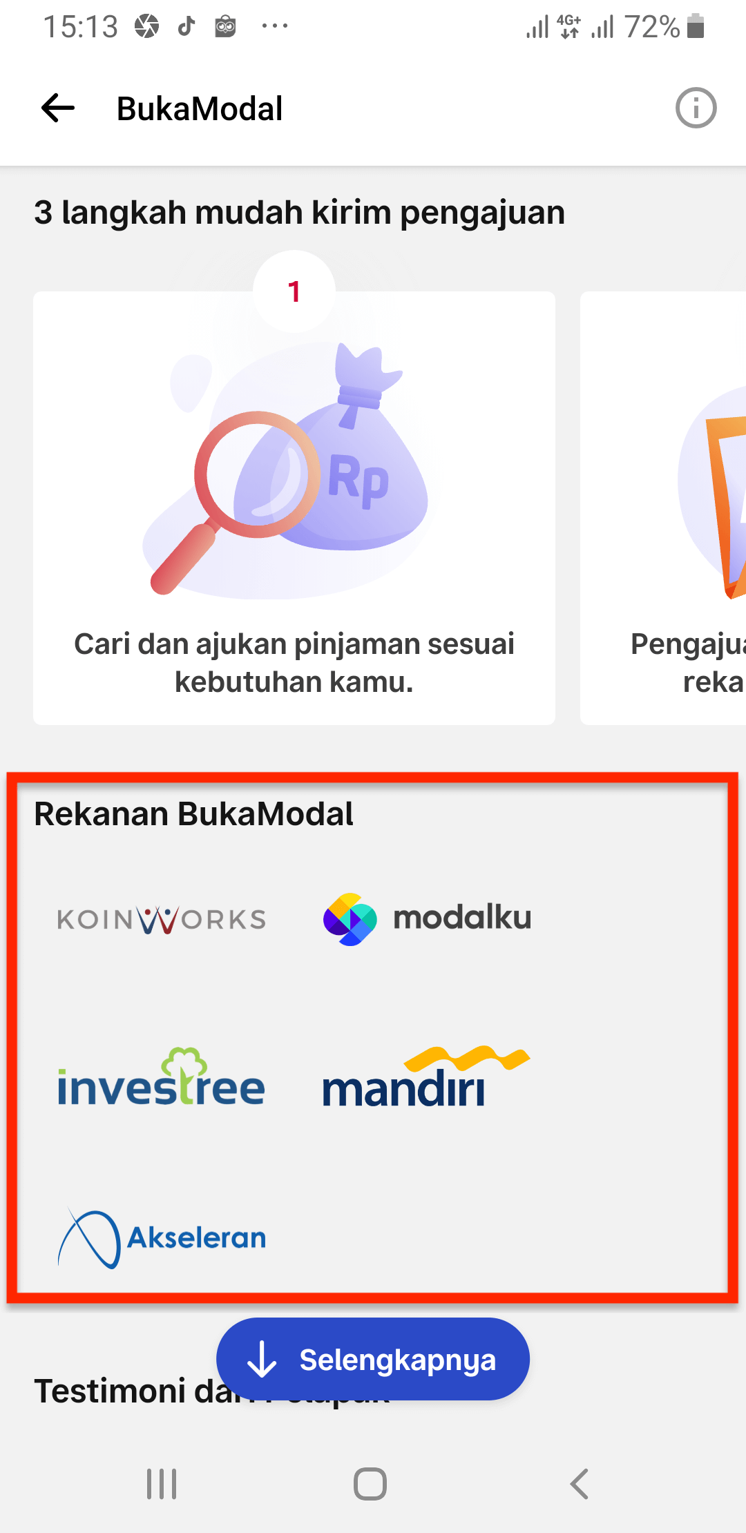 Aplikasi Cara Kredit Bukalapak