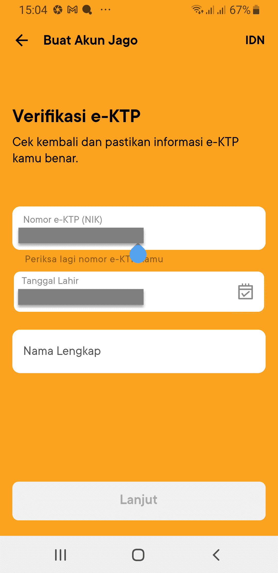 Jago Bank Digital Data Pribadi