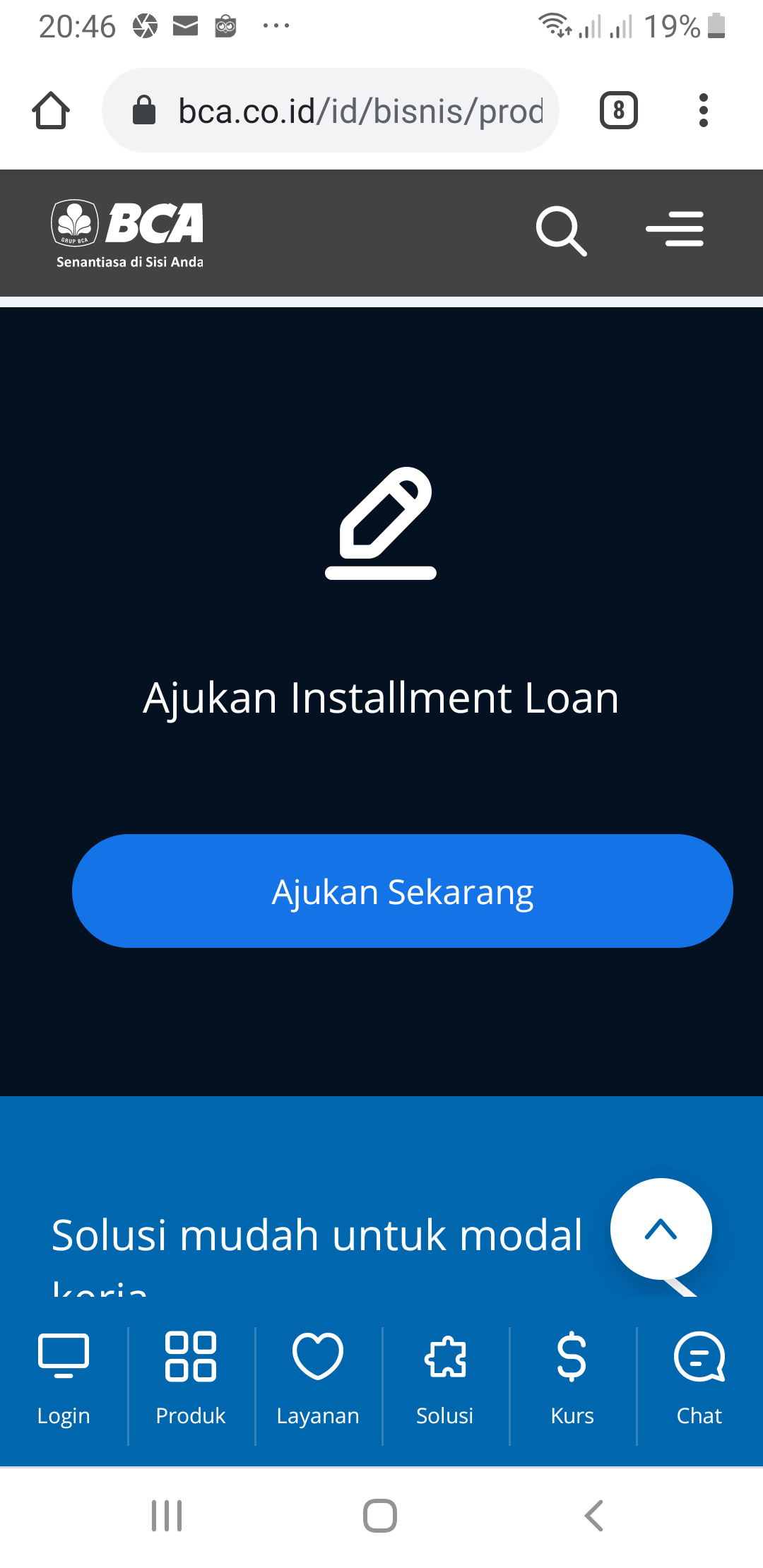 Pinjaman Usaha BCA Apply Online