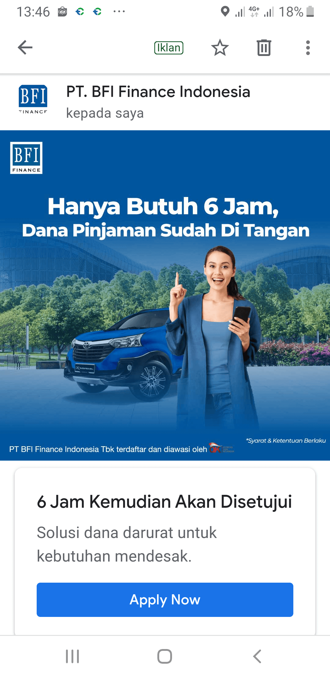 Aplikasi BFI Finance Kredit