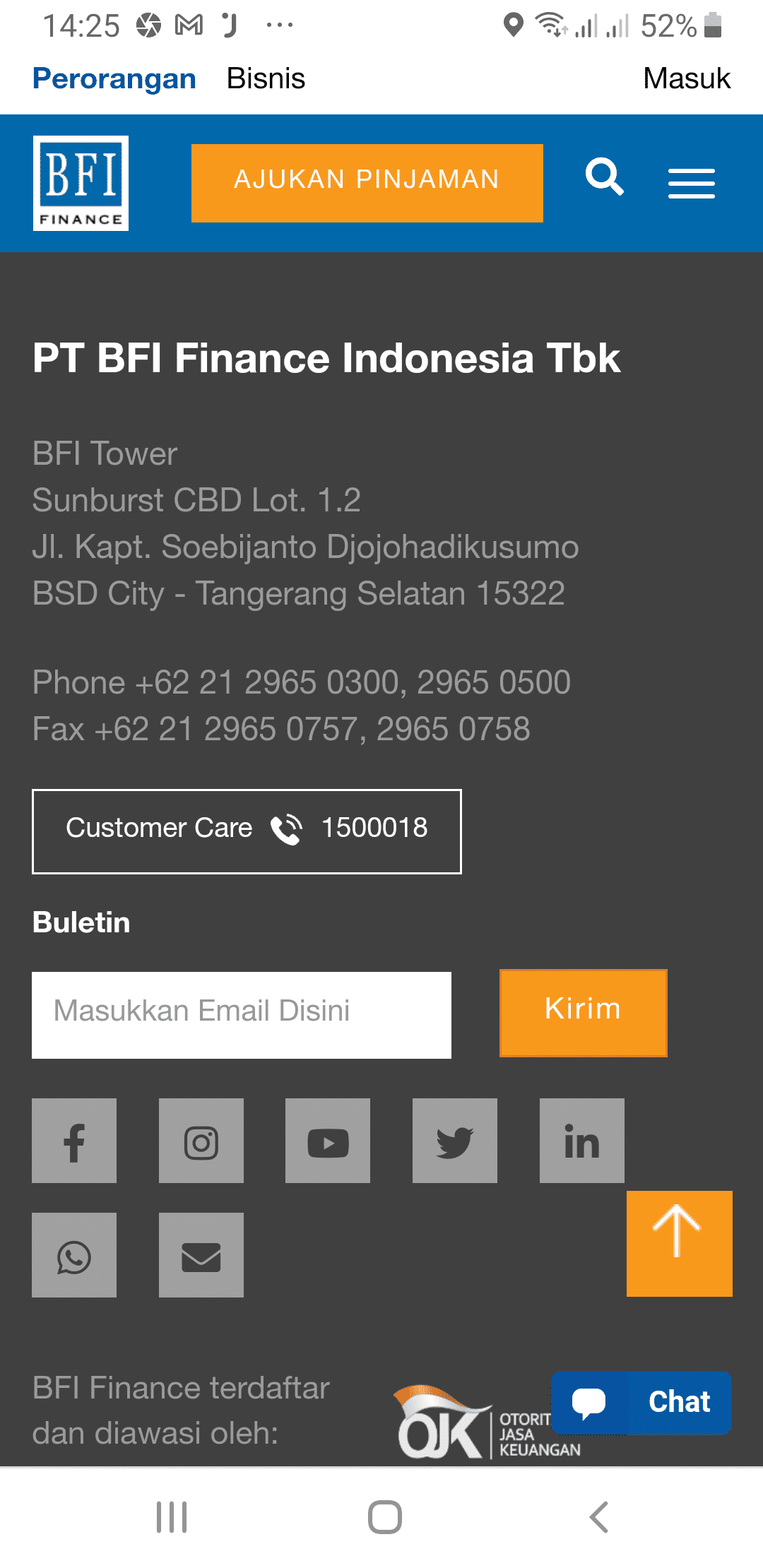 Kontak Alamat BFI Finance Kredit