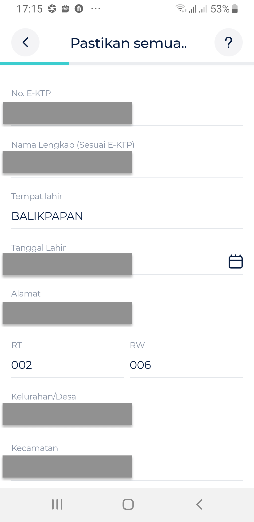 Data Pribadi bLu BCA Digital