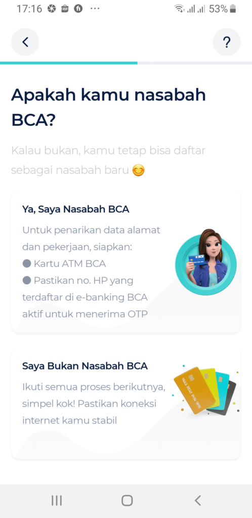 Hubungkan Rekening BCA dengan Aplikasi bLu