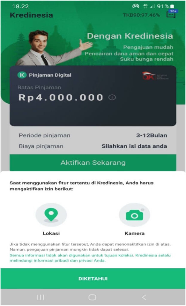 Pengajuan Aplikasi Kredinesia