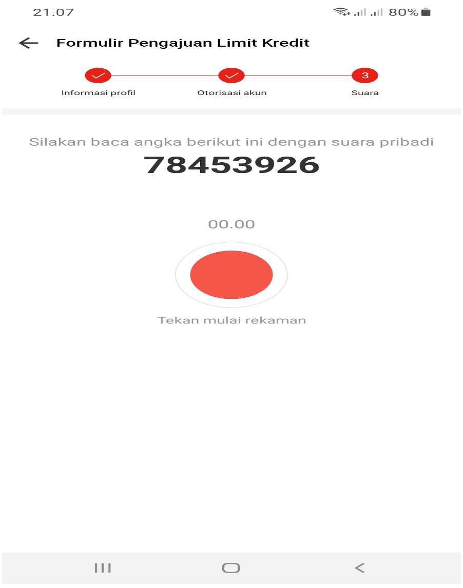 Otorisasi Suara Akulaku