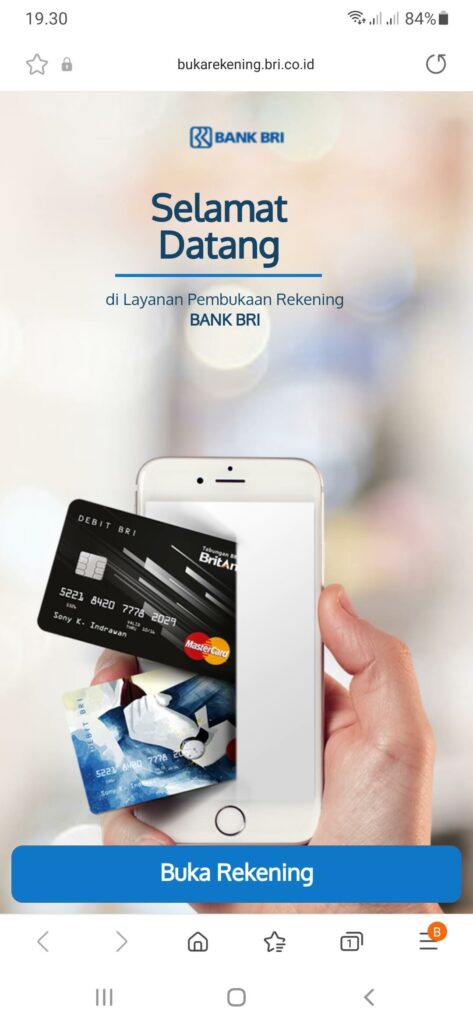 Buka Rekening ATM BRI Online