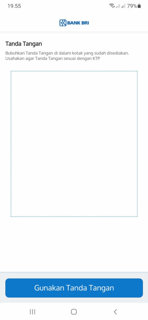 Tanda Tangan Buka Rekening ATM BRI Online