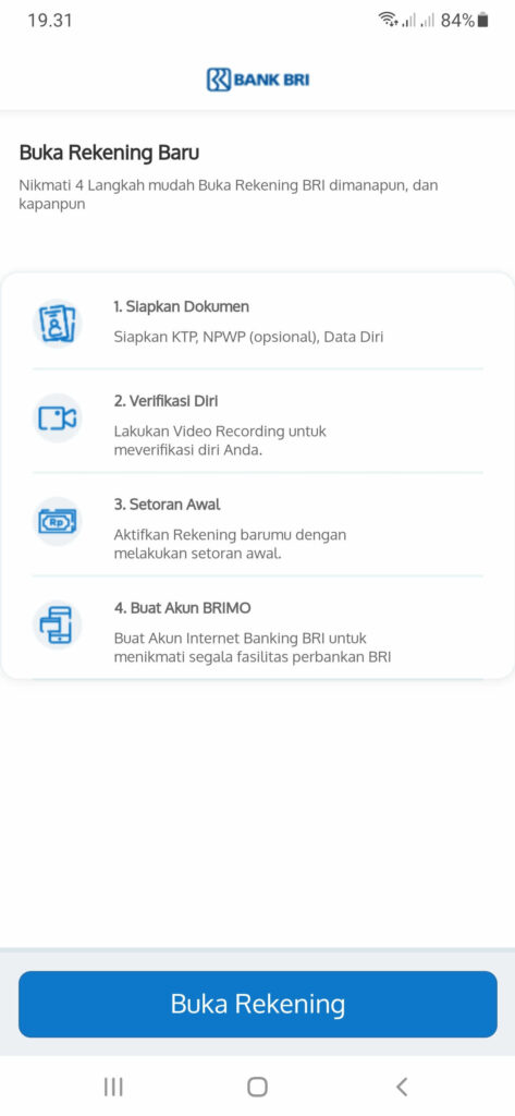 Syarat Buka Rekening ATM BRI Online
