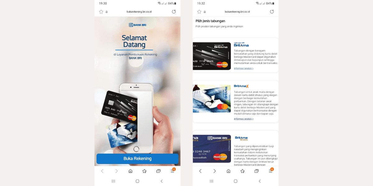 Cara Buka Rekening ATM BRI Online