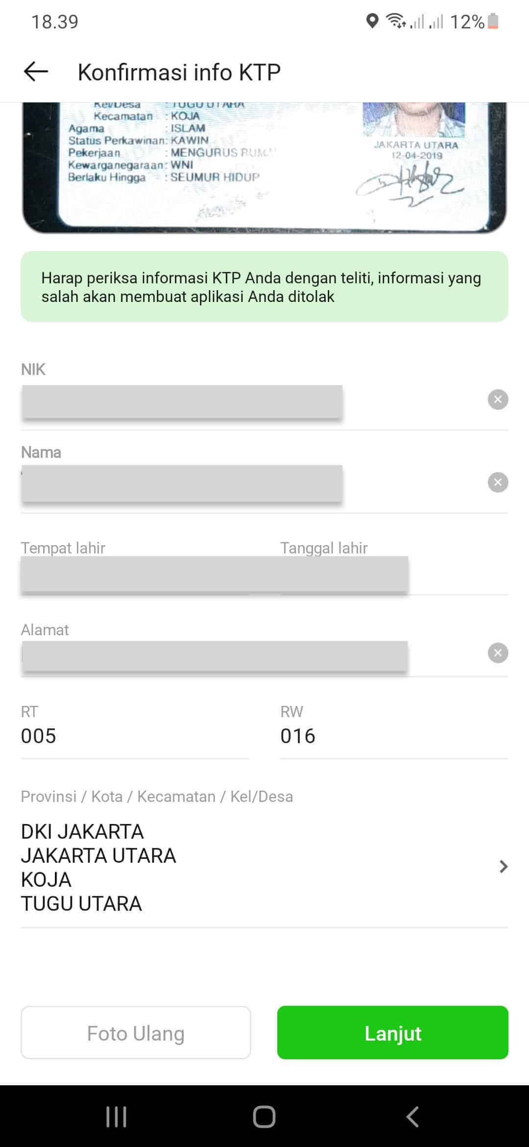 Data KTP Kredit Pintar