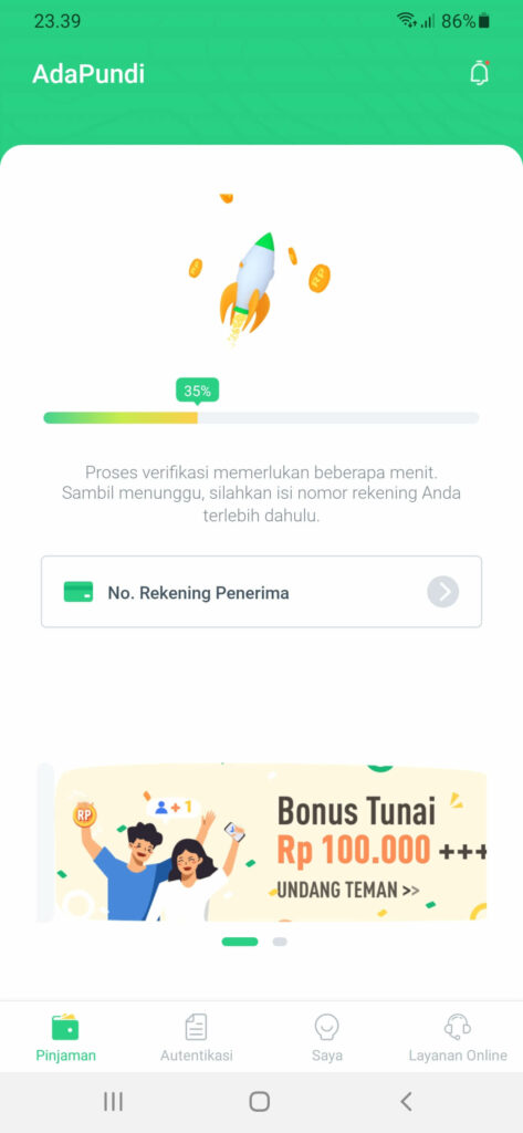 Data Rekening Bank Adapundi 10