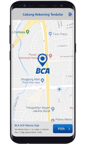 Pilih Cabang BCA