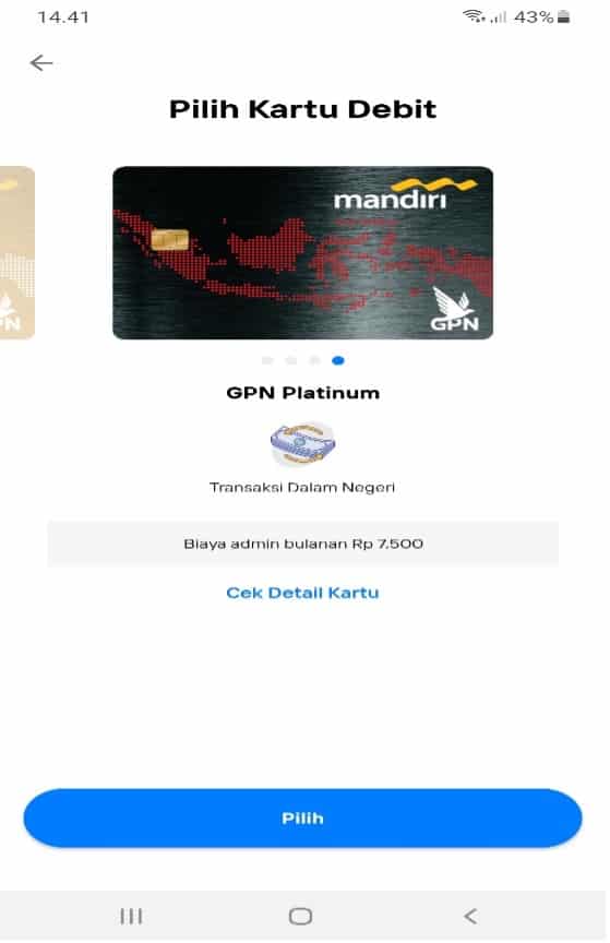 Kartu Debit Bank Mandiri