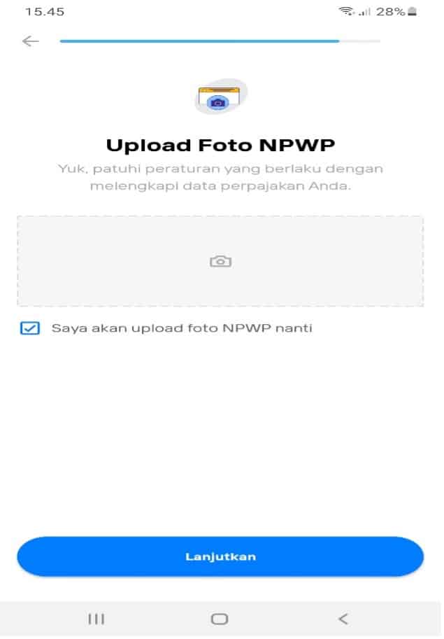 Upload NPWP