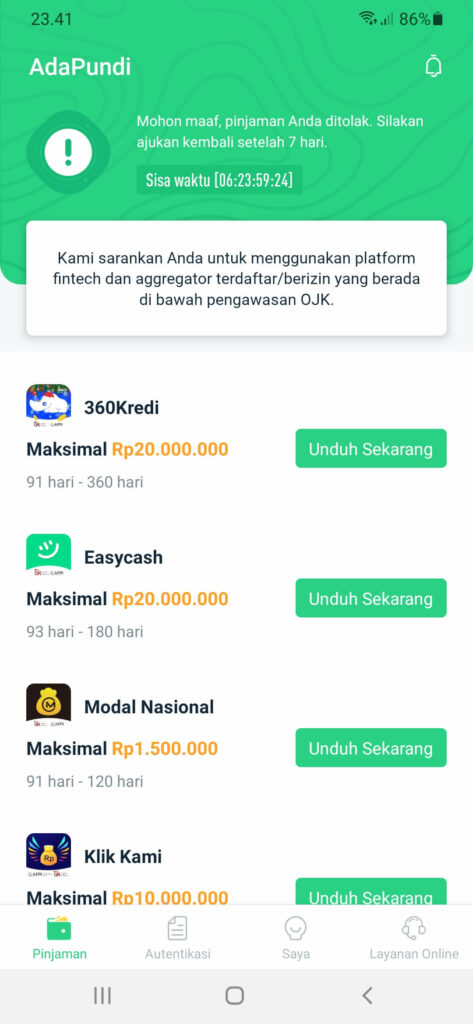 Pinjaman Diproses Adapundi 11