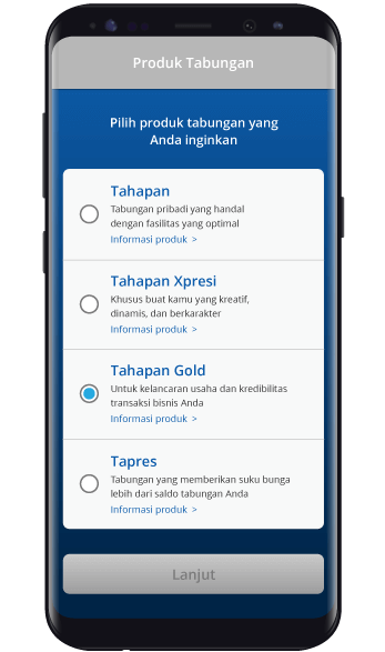 Pilih Tabungan di Buka Rekening di BCA