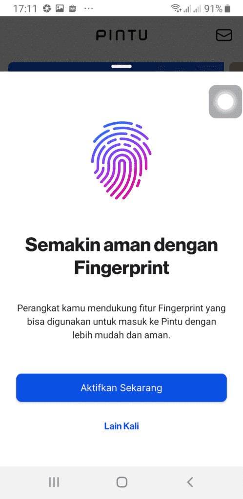Aset yang tersimpan di Pintu diproteksi dan dijamin keamanannya dengan teknologi Fireblocks, pemindai sidik jari, face ID, hingga autentikasi 2 tingkat dari Google Authenticator.